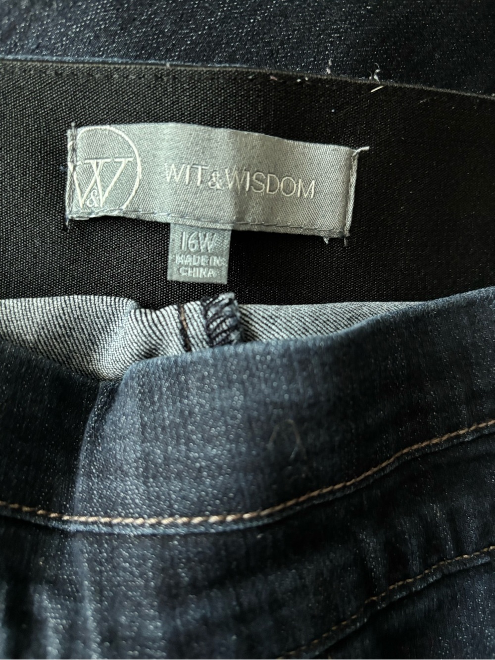 3 pair Wit & Wisdom Dark Indigo High Rise Jeans